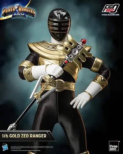 POWER RANGERS ZEO FIGZERO ACTION FIGURE 1/6 GOLD ZEO POWER RANGER 30 CM